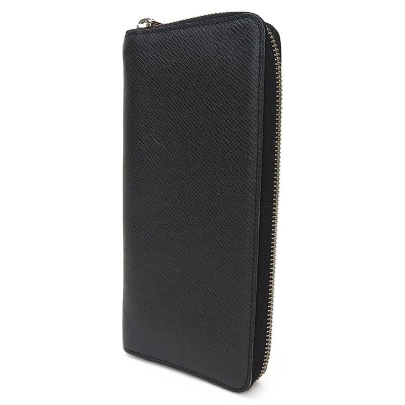 Louis Vuitton Long Wallet Zippy Wallet Vertical M32822 Taiga Black Ardoise