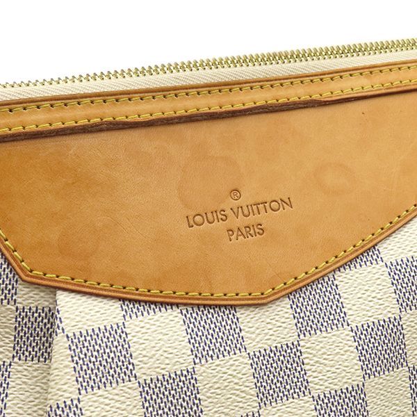 Louis Vuitton Shoulder Bag Siracusa MM Damier Azure Canvas Damier Azure Gold