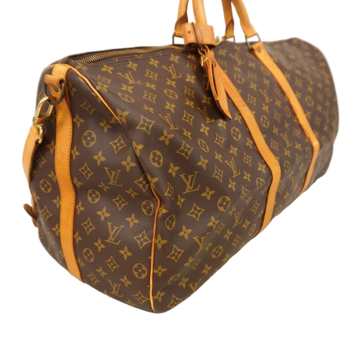 Louis Vuitton Boston Bag Monogram Keepall Bandouliere 60 Brown — view 2