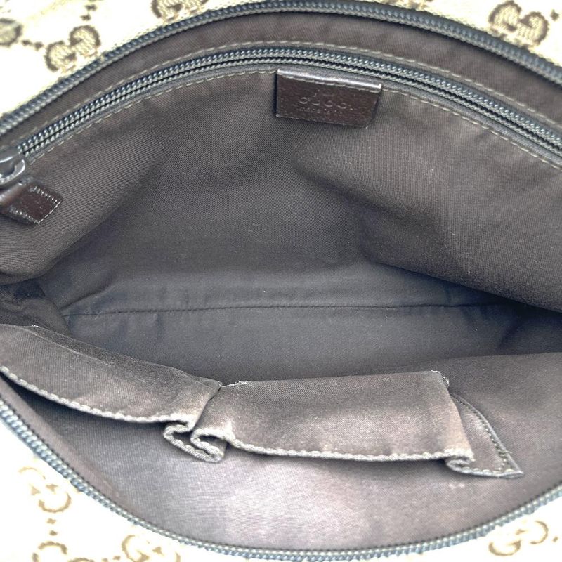 Gucci 256100 Crossbody Shoulder Bag Brown GG Canvas Sherry Line Ladies Fashion