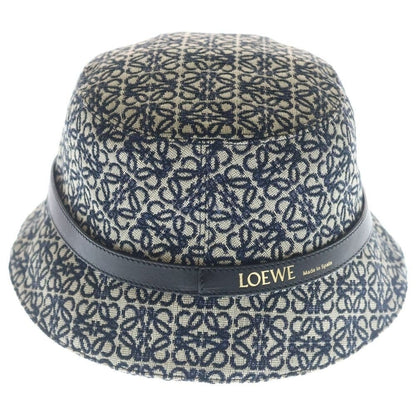 Loewe Anagram Jacquard Bucket Hat Navy