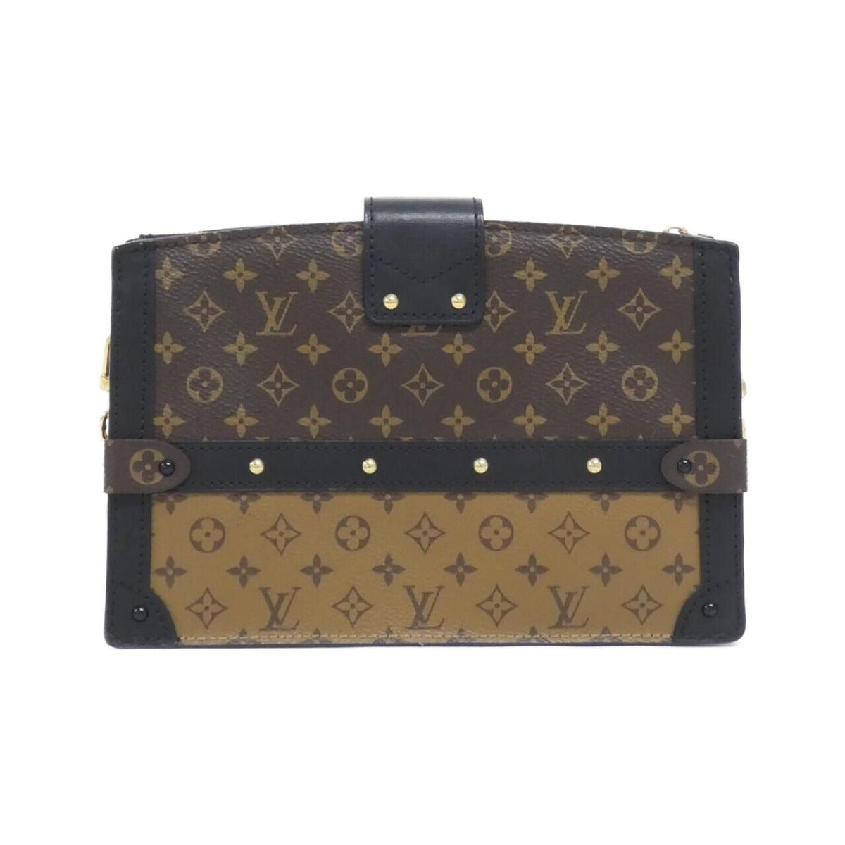 Louis Vuitton Monogram Reverse Trunk Clutch Shoulder Bag — view 2
