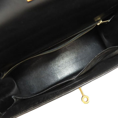 Hermes Kelly 32 Outer Stitch Gold Hardware Handbag Box Calf Women