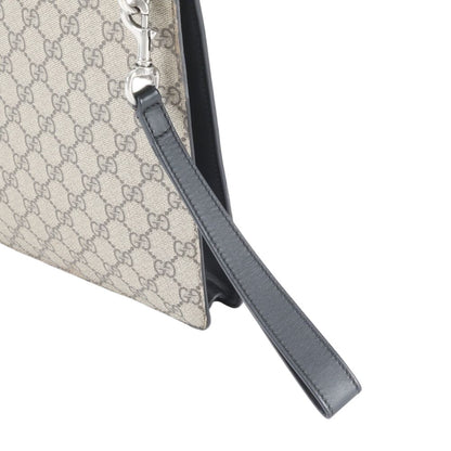 Gucci GG Supreme Sherry Line Leather Clutch Pouch Business — view 2