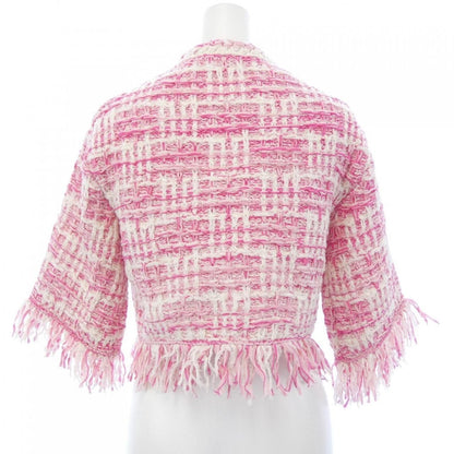 Chanel Tweed Runway Collarless Jacket Pink 34 — view 2