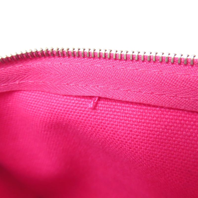 Hermes Logo Accessory Pouch Canvas Women