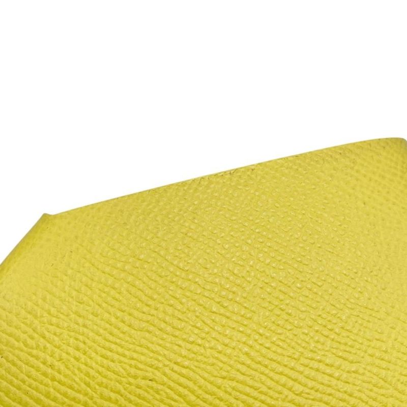 Hermes Pass Port Case Tarmac PM X Engraved Yellow Silver Hardware Hermes