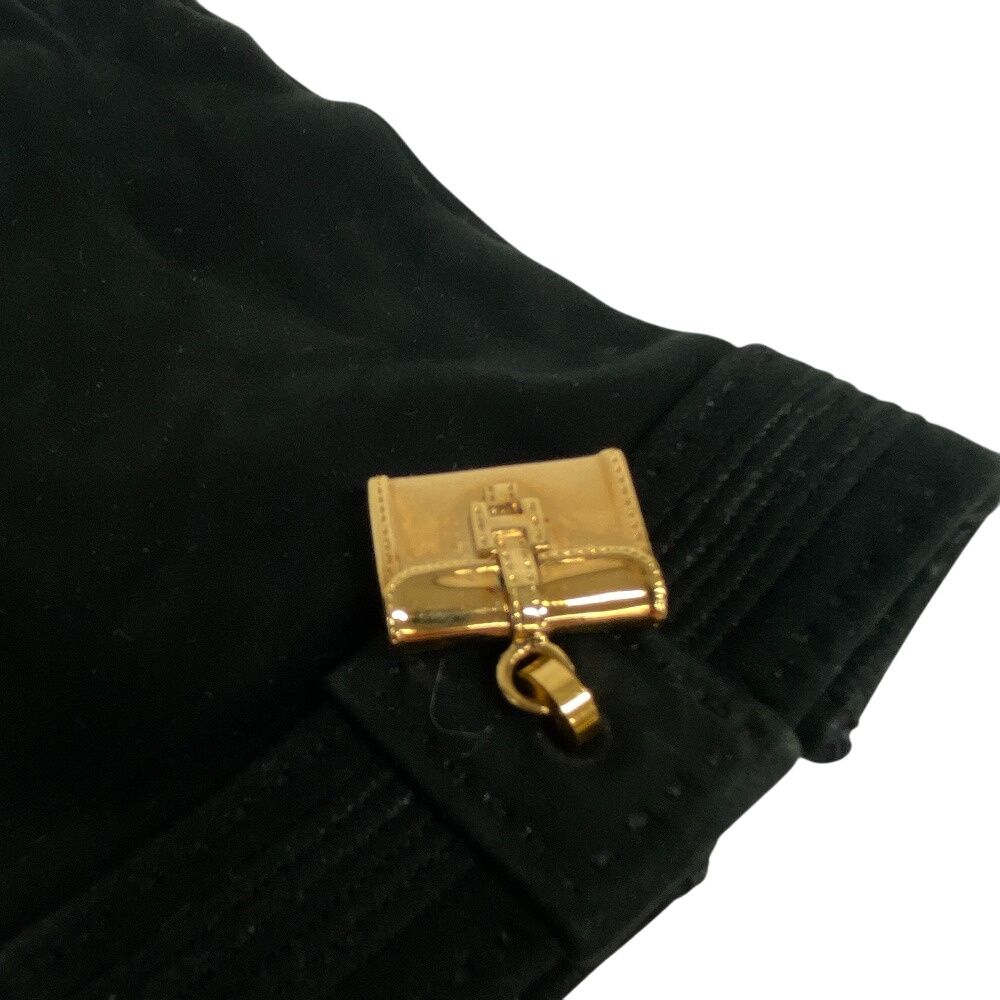 Hermes/Hermes Bolide Gigi Suede Gloves Black Ladies Brand