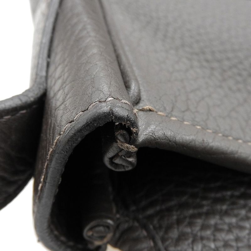 Hermes Victoria Messenger Crossbody 2way Shoulder Bag Men's Dark Brown