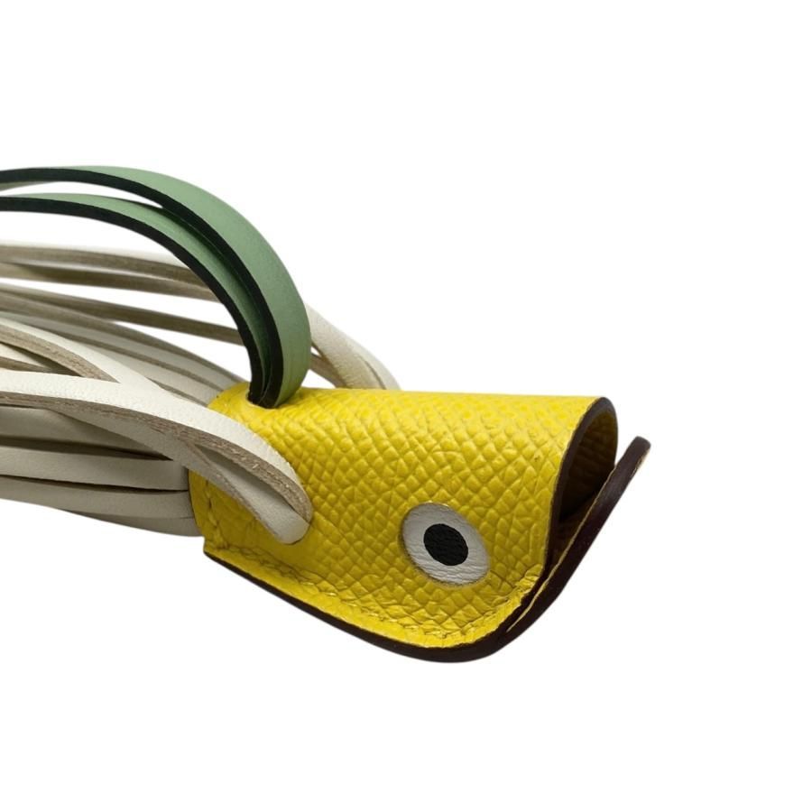 Hermes Bag Charm Poinçon K Engraved Epson Añomiro Swift Jeanne Naples Clé Vert