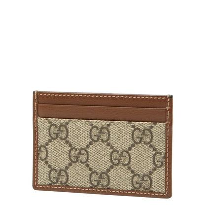 Gucci GG Supreme 673002 Beige Brown PVC Leather Women's Gucci