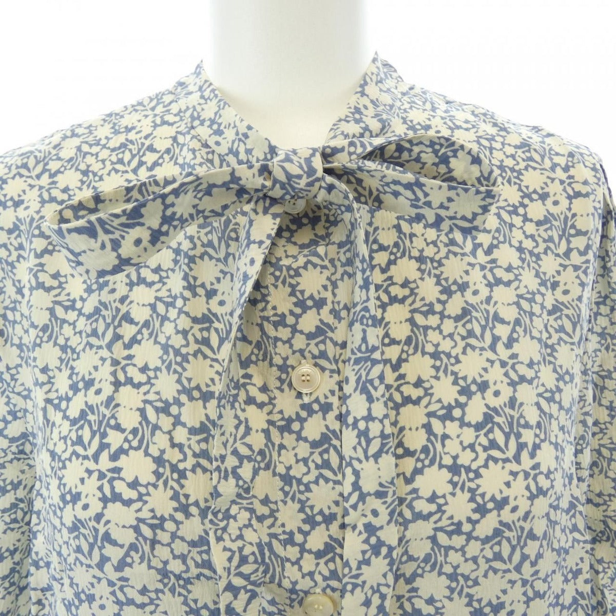 Celine S/S Shirt Silk Blue Transparency — view 5