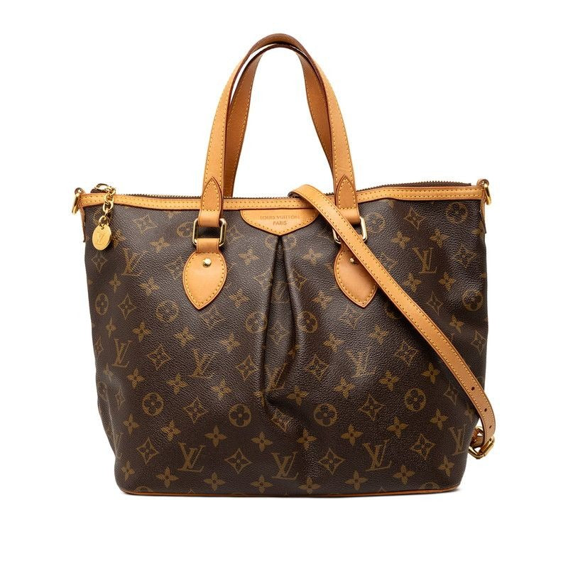 Louis Vuitton Monogram Palermo PM 2-Way Shoulder Bag Brown
