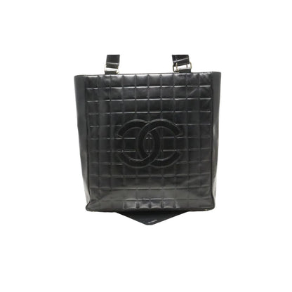 Chanel Choco Bar Jumbo CC Logo GD Leather Tote