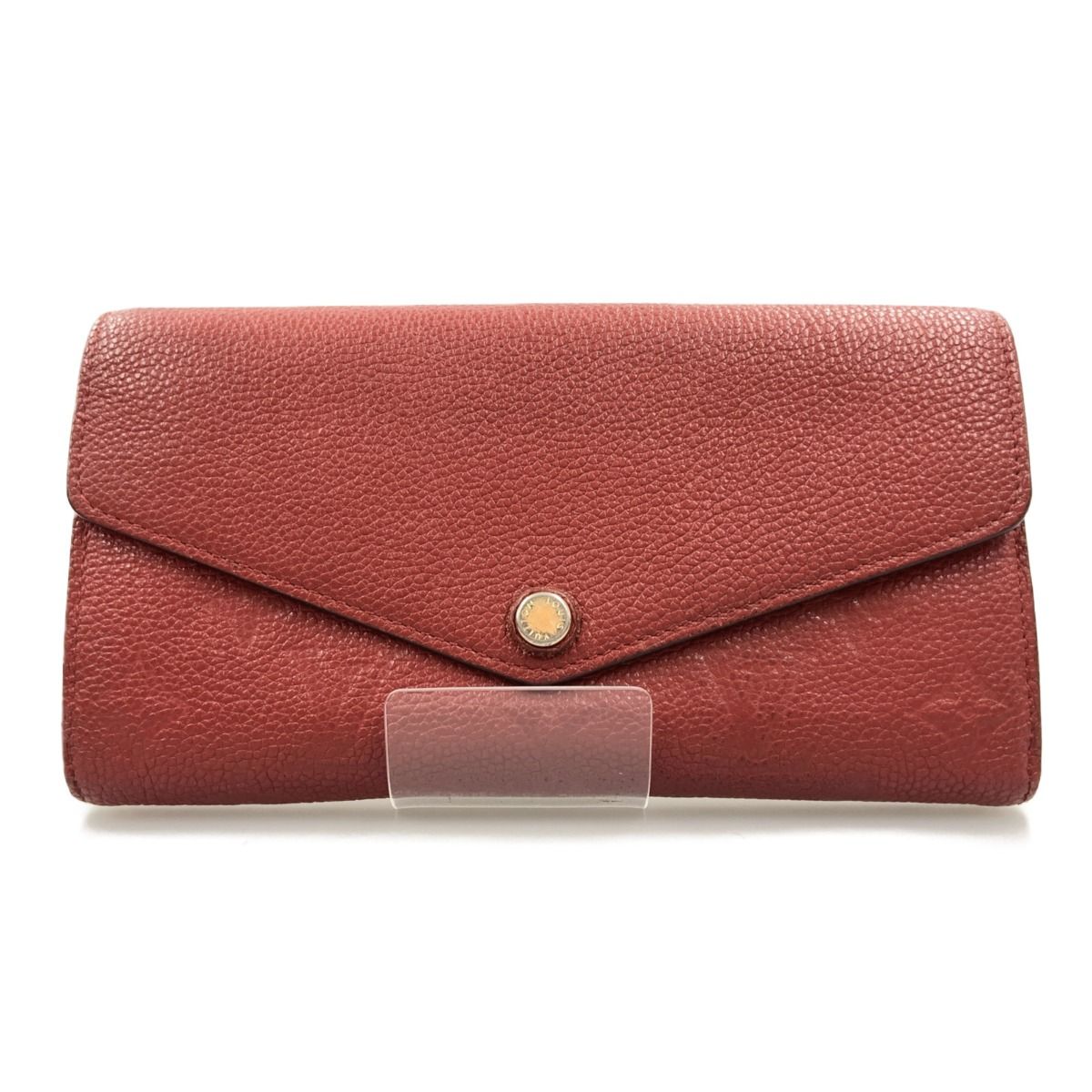 Louis Vuitton Monogram Empreinte Portefeuille Sarah Bifold Wallet M61181 Red