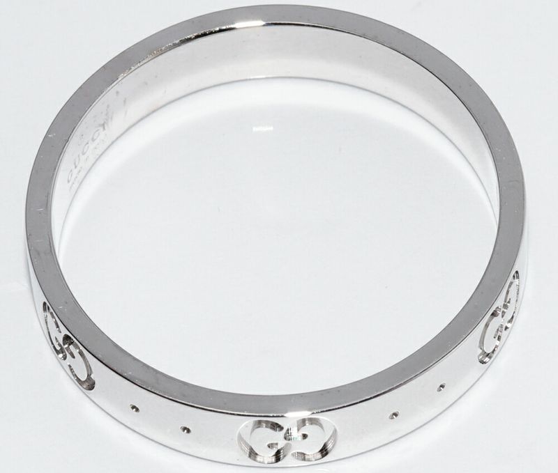 Gucci Rings 18K White Gold Iconic Ring