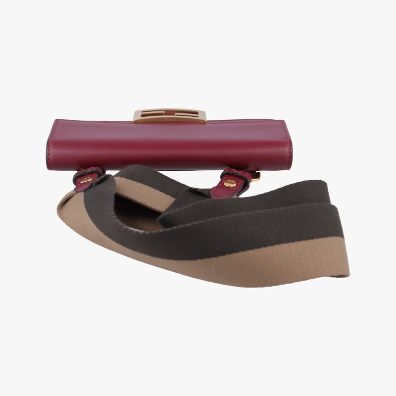 Fendi Baguette Mini Wine Red Leather 8bs039 8bs039-aaiw-209-0189