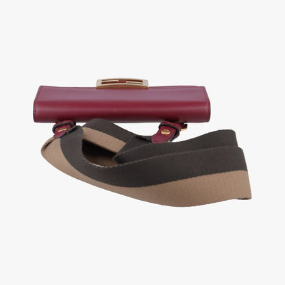 Fendi Baguette Mini Wine Red Leather 8bs039 8bs039-aaiw-209-0189