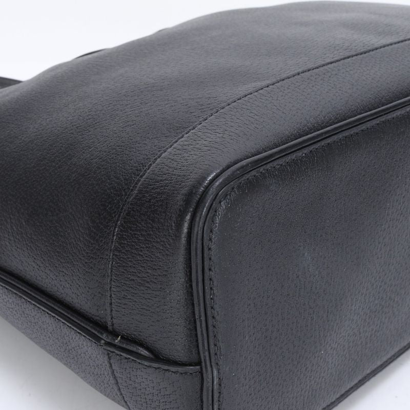 Gucci GG Marmont 739730 Leather 2WAY Tote Bag Shoulder Hand Black A4 Ladies RRM