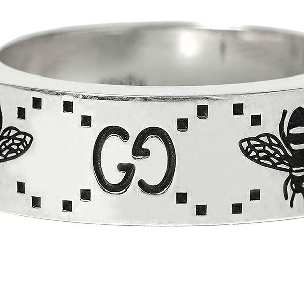 Gucci Ring GG & Bee Silver