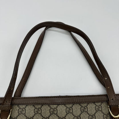 Gucci 308613 Tote Bag GG Supreme Leather Brown Ladies Men Fashion  Gift