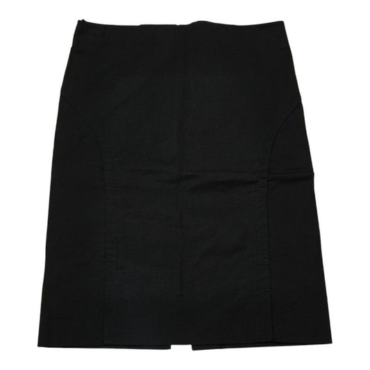 Gucci Skirt Size: 38 Black Cotton Elastane Women's Gucci