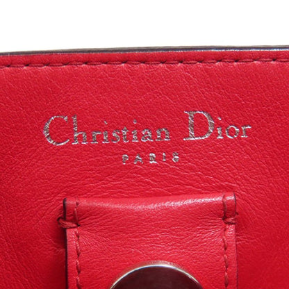 Christian DIOR Lady Dior Bicolor 2way Tote Bag Women Red / Light Blue Purple