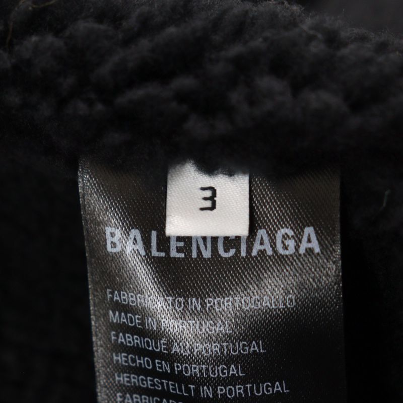 Balenciaga 2023 773668 Tpuq2 3B Sports Icon Hoodie Heavy Fleece Hooded Jacket