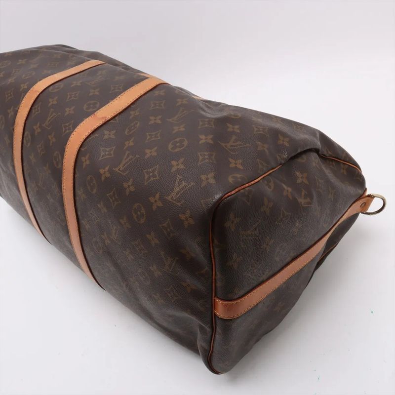 Louis Vuitton Monogram Keepall 55 M41424 Leather Boston Bag Business Travel