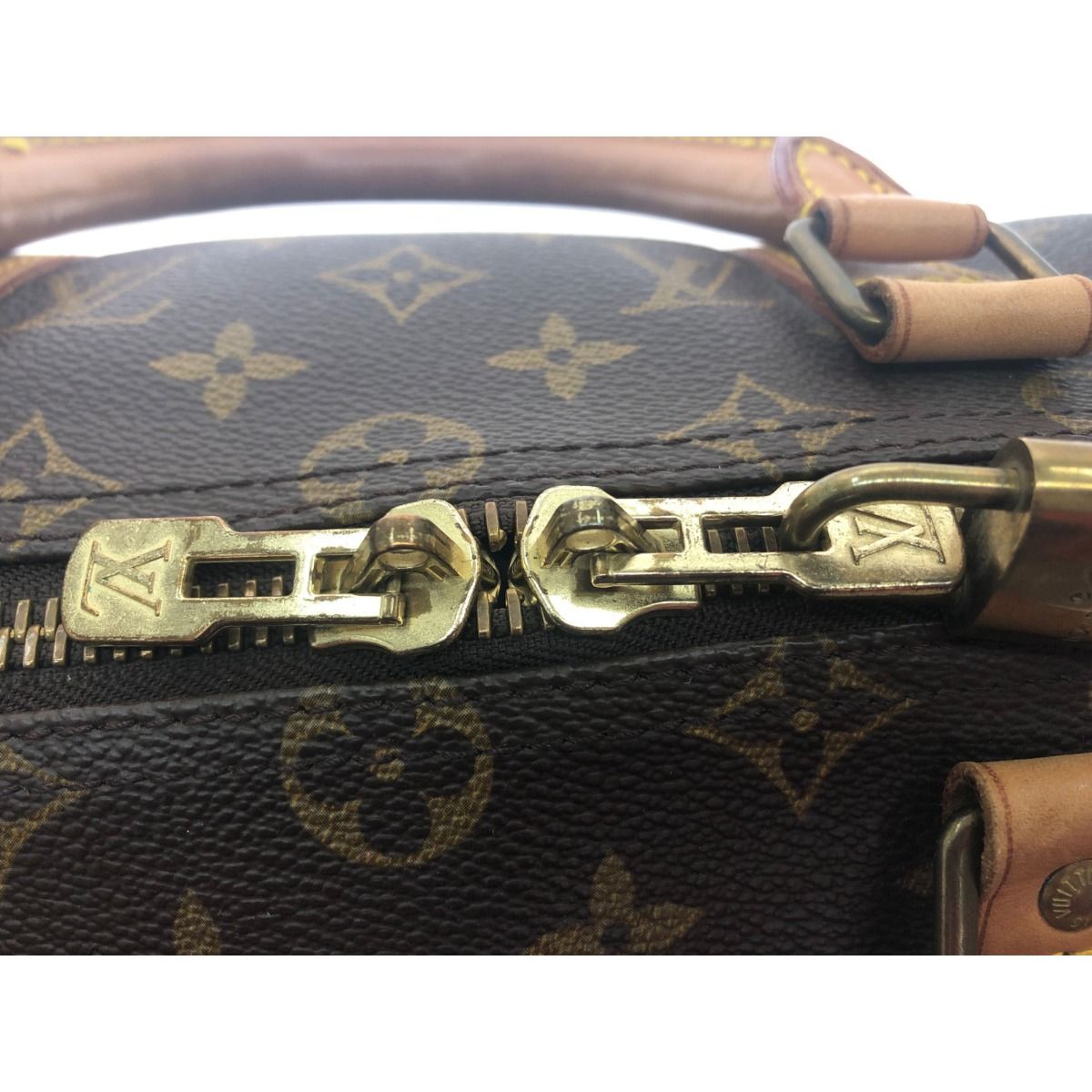 Louis Vuitton Unisex Boston Bag Monogram Keepall 50 Key Miss Ing M41426 Brown