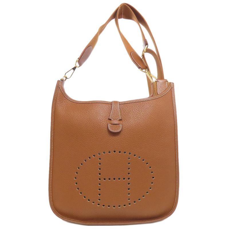 Hermes Evelyn 3 PM Gold Hardware Shoulder Bag Taurillon Women