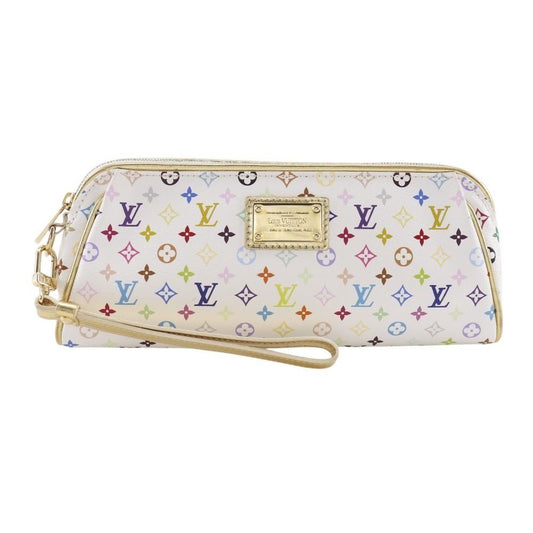 Louis Vuitton Kate Pouch Monogram Multicolor Blanc White Clutch