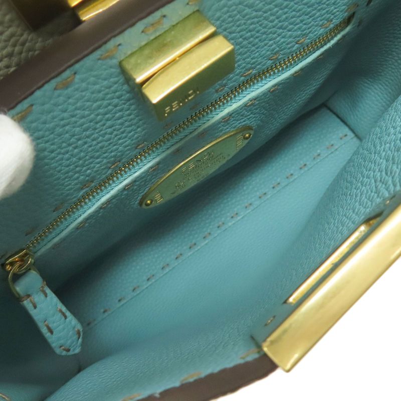 Fendi Peekaboo Mini Selleria 2WAY Handbag Calf Women