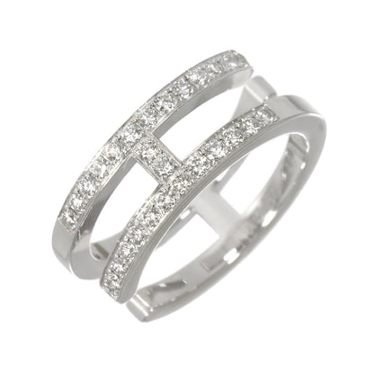 Hermes Arianne Che D'ancre 48 Ring Diamond 18k WG White Gold