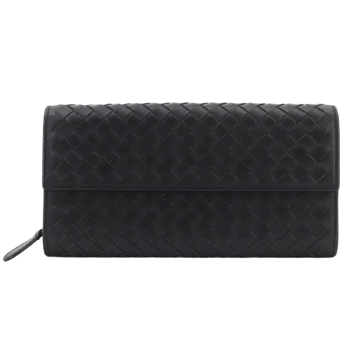 Bottega Veneta Intrecciato Bifold Wallet Leather Black