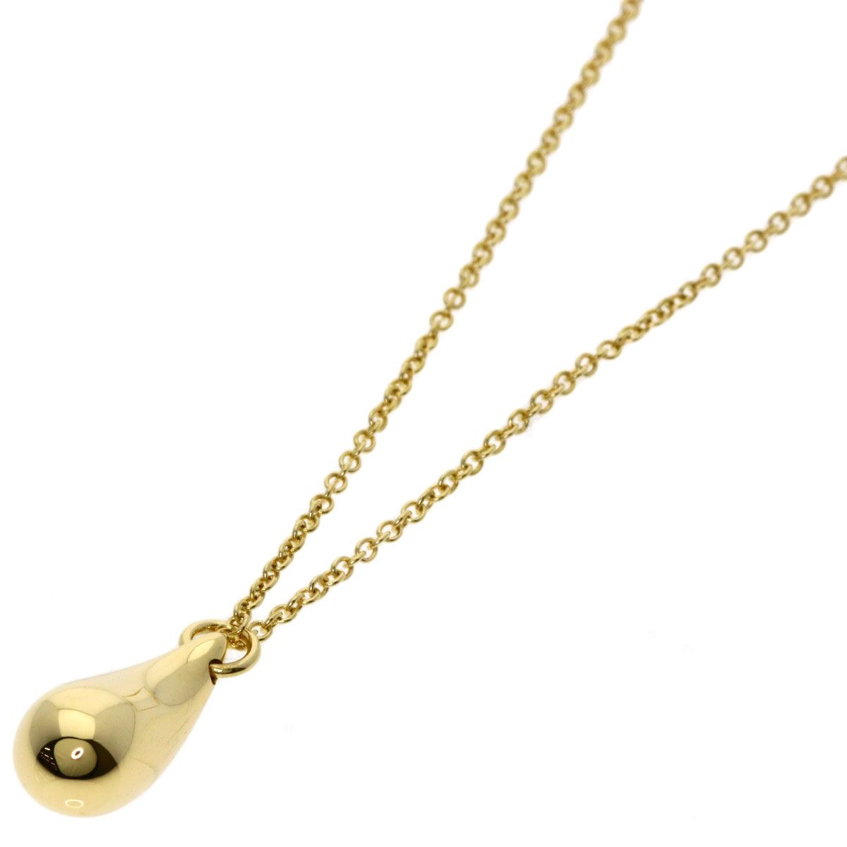 Tiffany & Co. Teardrop Necklace 18K Yellow Gold