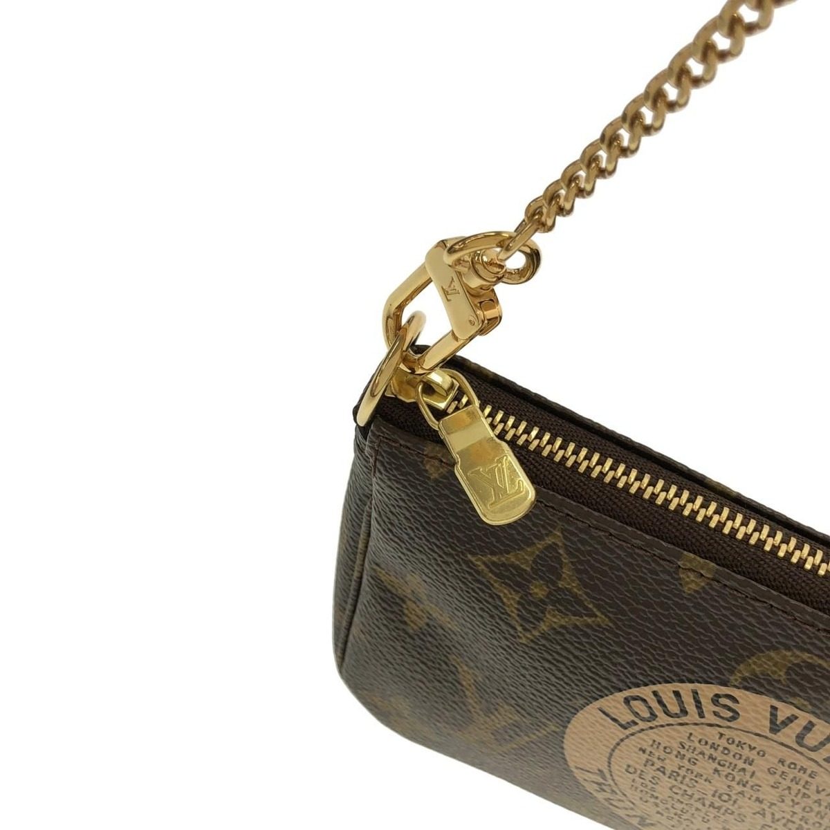 Louis Vuitton Monogram Mini Pochette Pouch — view 5