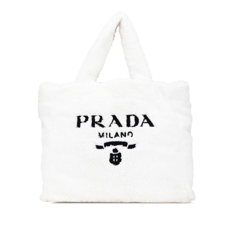 Prada Spugna White Bianco Pile