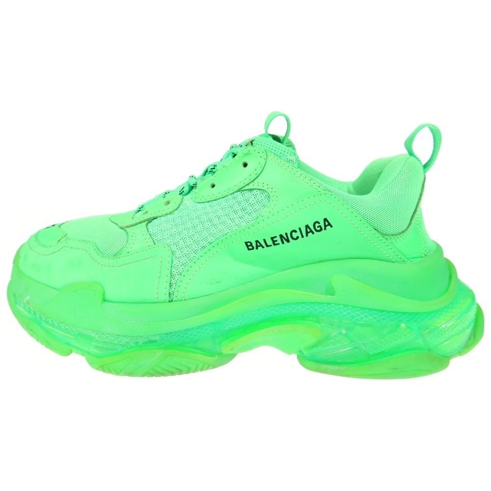 Balenciaga Triple S Clear Sole Trainer Dad Sneakers Green