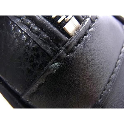 Celine Business Bag Macadam Briefcase Black Leather Vintage M09 Silver — view 6