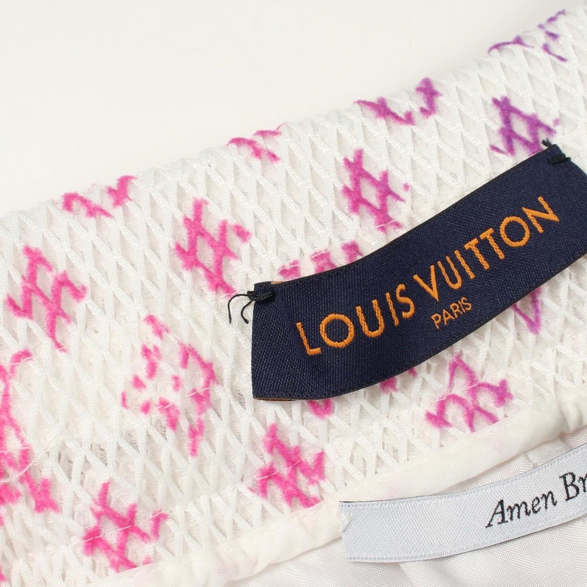 Louis Vuitton Pants Amen Break Gradient Monogram Mesh Shorts Kd2 — view 7
