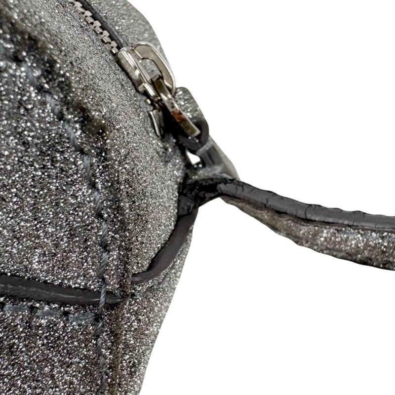 Balenciaga Camera Bag XS Everyday Mini Shoulder Bag Silver Lame Glitter Logo