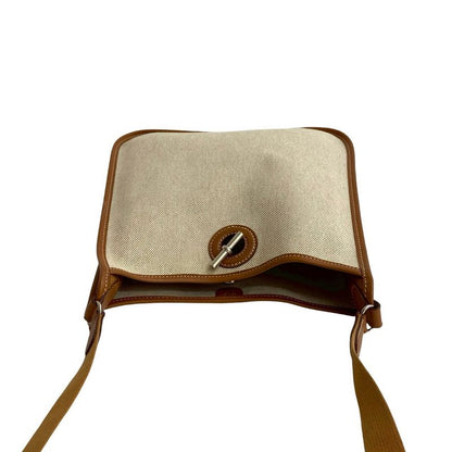 Hermes Hermes Vespa PM Toile Ash Buffalo Leather