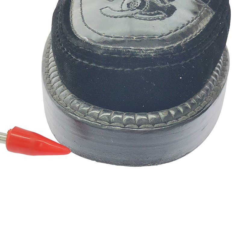 Chanel - Suede Coco Mark Side Zip Boots - 36 1 2 - Black - Women's