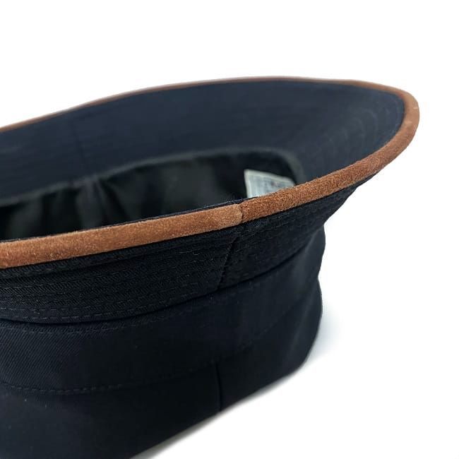 Hermes Bucket Hat Black Brown Buckeye Size 57