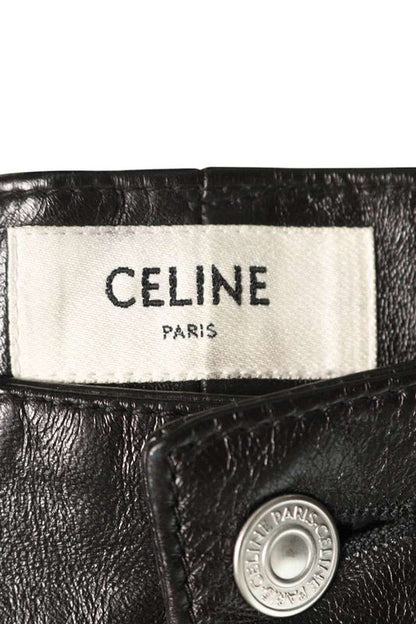 Celine 23AW 2g300280d Lou Jeans Soft Lambskin Leather Long Pants Men 46