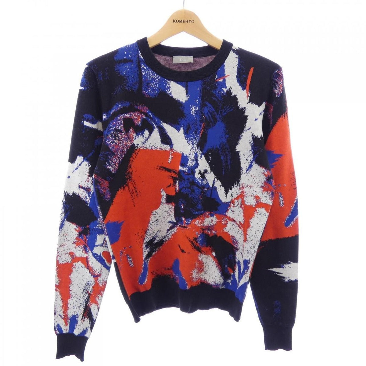 Dior Vintage Homme Knit Sweater Black Blue Red