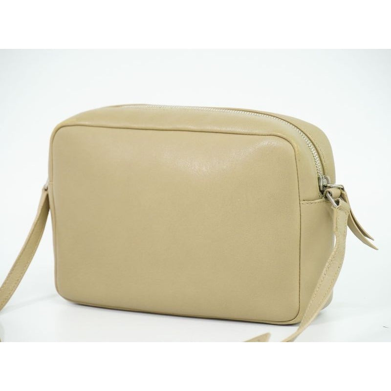 Saint Laurent Lou Shoulder Bag Pochette Camera Leather Beige — view 2