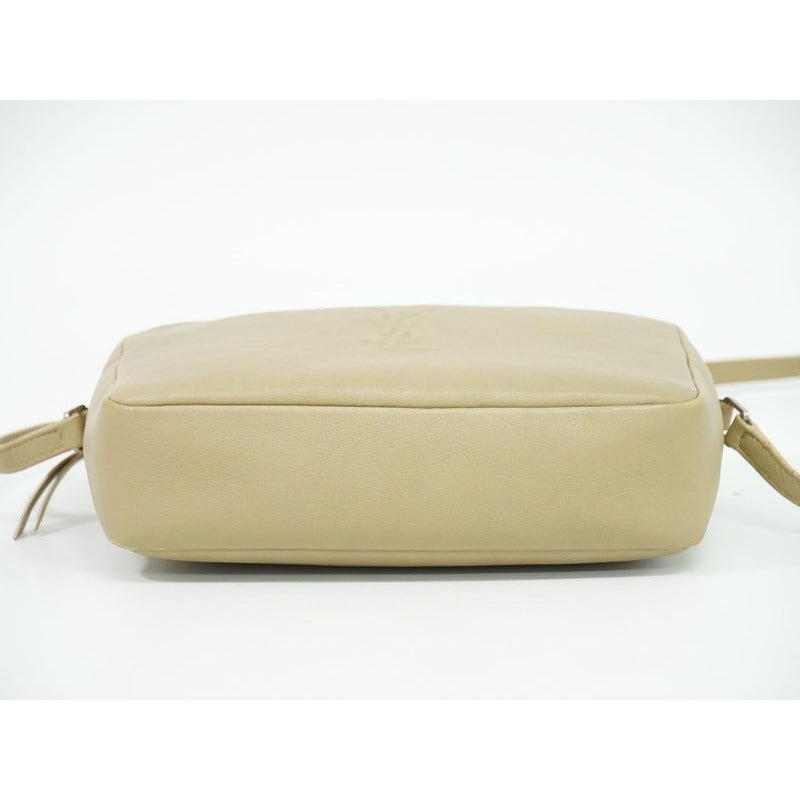 Saint Laurent Lou Shoulder Bag Pochette Camera Leather Beige — view 4