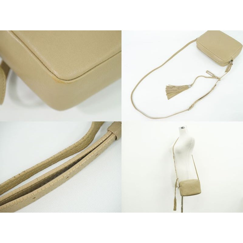 Saint Laurent Lou Shoulder Bag Pochette Camera Leather Beige — view 6